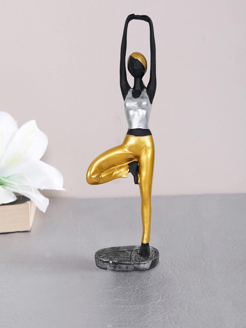 ZART Lady Tree Poses Yoga Showpiece for Home Decor Home Table Top Living Room HallBedroom Shelf Decoration Figurines 16 inch