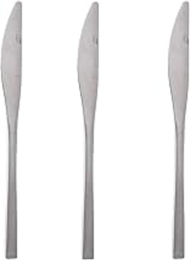 Zinnia Zinnia Stainless Steel Slender/Mirror Table Knife 3 Piece Set 
