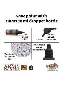 The Army Painter Zombicide: Green Horde Acrylic Paint Set, 6 Craft Paints For Cool Mini Black Plague And Green Horde Boardgame - Acrylic Paint Bulk, Wargames Miniature Model Art Paints  - Image 3