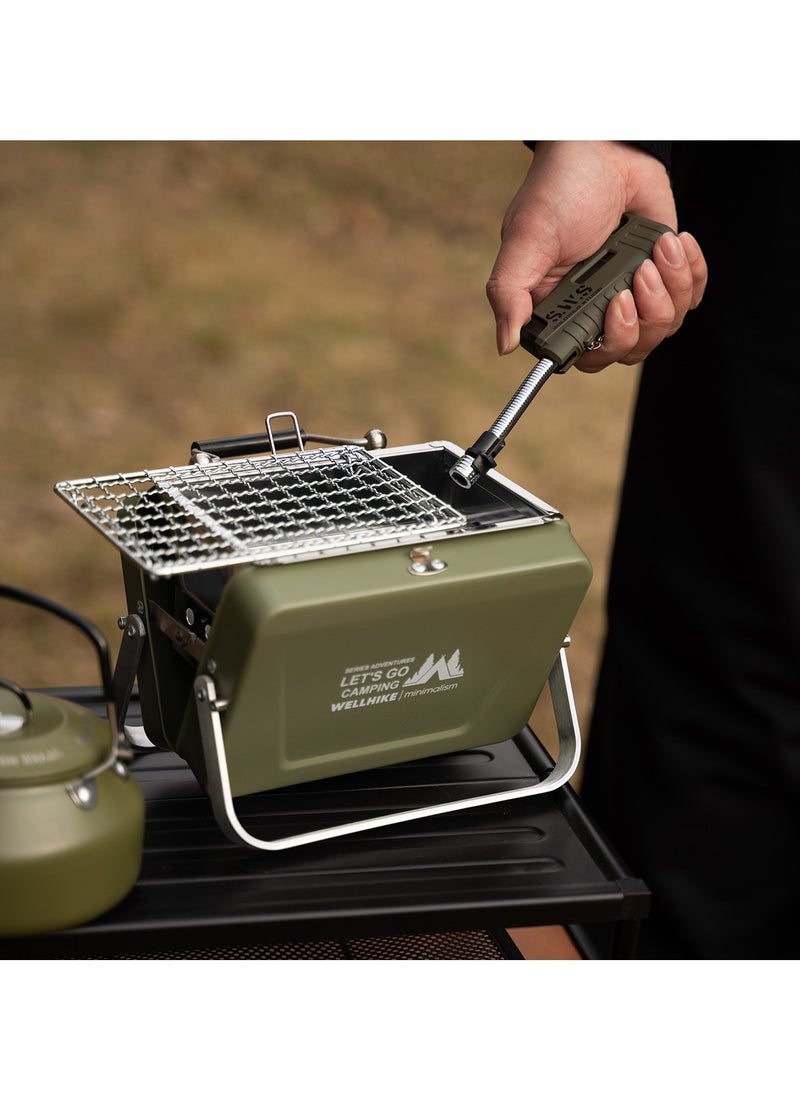 General - Outdoor mini barbecue grill, portable, foldable, detachable, portable grill, camping barbecue, BBQ grill - Image 1