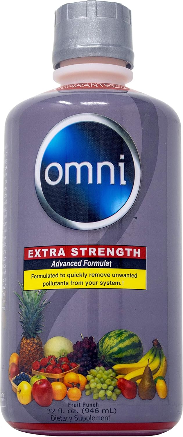 Wellgenix Omni Cleansing Drink Extra Strength Body Detox Herbal Cleanse Detox Liquid Flush Your System Fruit Punch Flavor 32 Fl Oz Premium Detox Support Supplement - Image 1