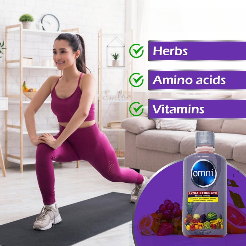 Wellgenix Omni Cleansing Drink Extra Strength Body Detox Herbal Cleanse Detox Liquid Flush Your System Fruit Punch Flavor 32 Fl Oz Premium Detox Support Supplement - Image 2