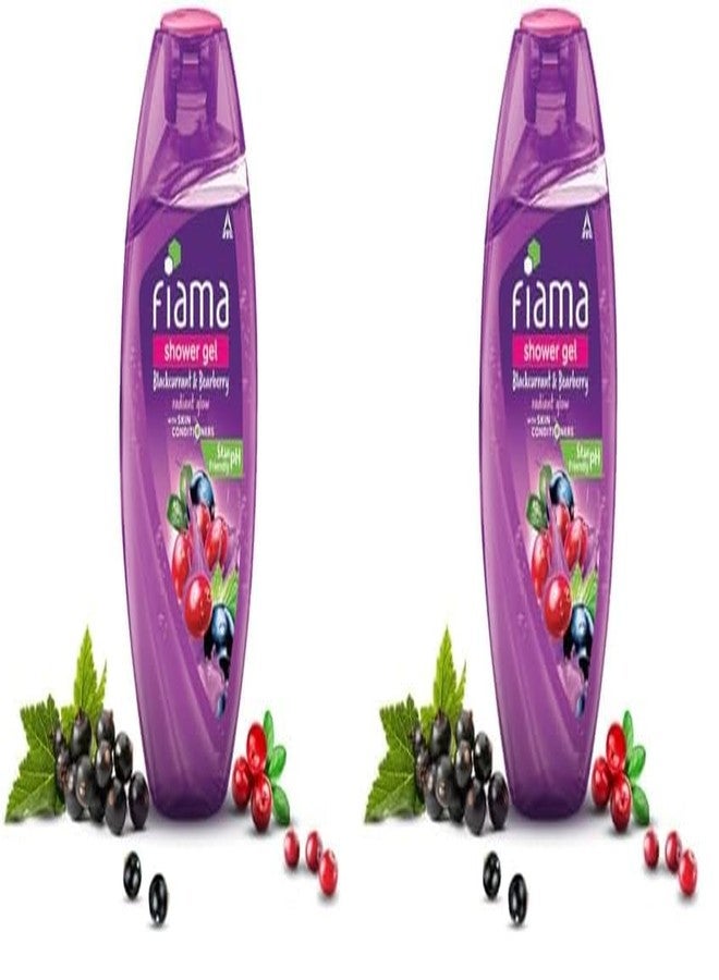 Fiama Body Wash Shower Gel Blackcurrant & Bearberry, 250ml, Body Wash for Women & Men with Skin Conditioners for Radiant Glow, Suitable for All Skin Types (Pack of 2) - Image 1