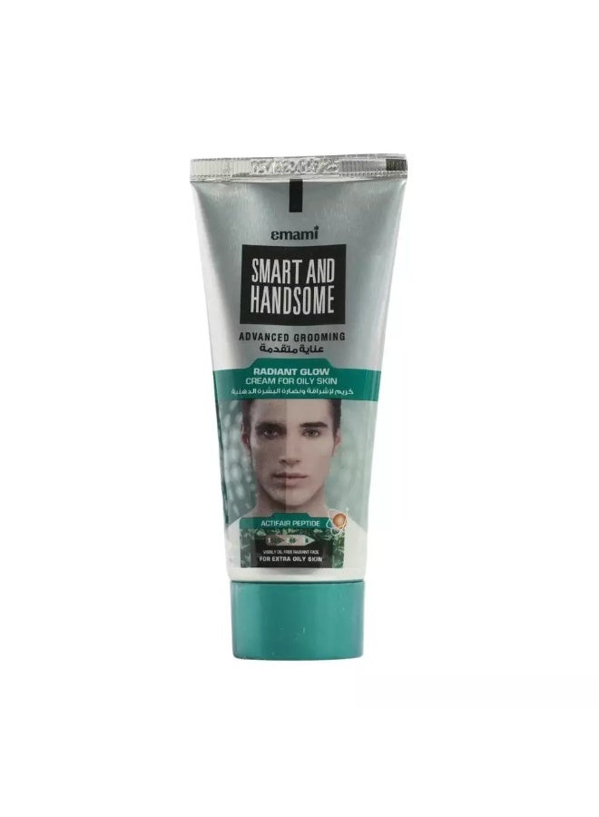 Emami Smart & Handsome Advanced Grooming Radiant Glow Cream for Oily Skin- 50gms