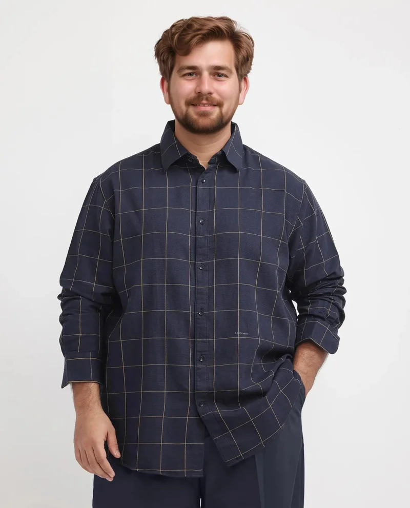 Rare Rabbit Men's Windowpane Check Shirt
