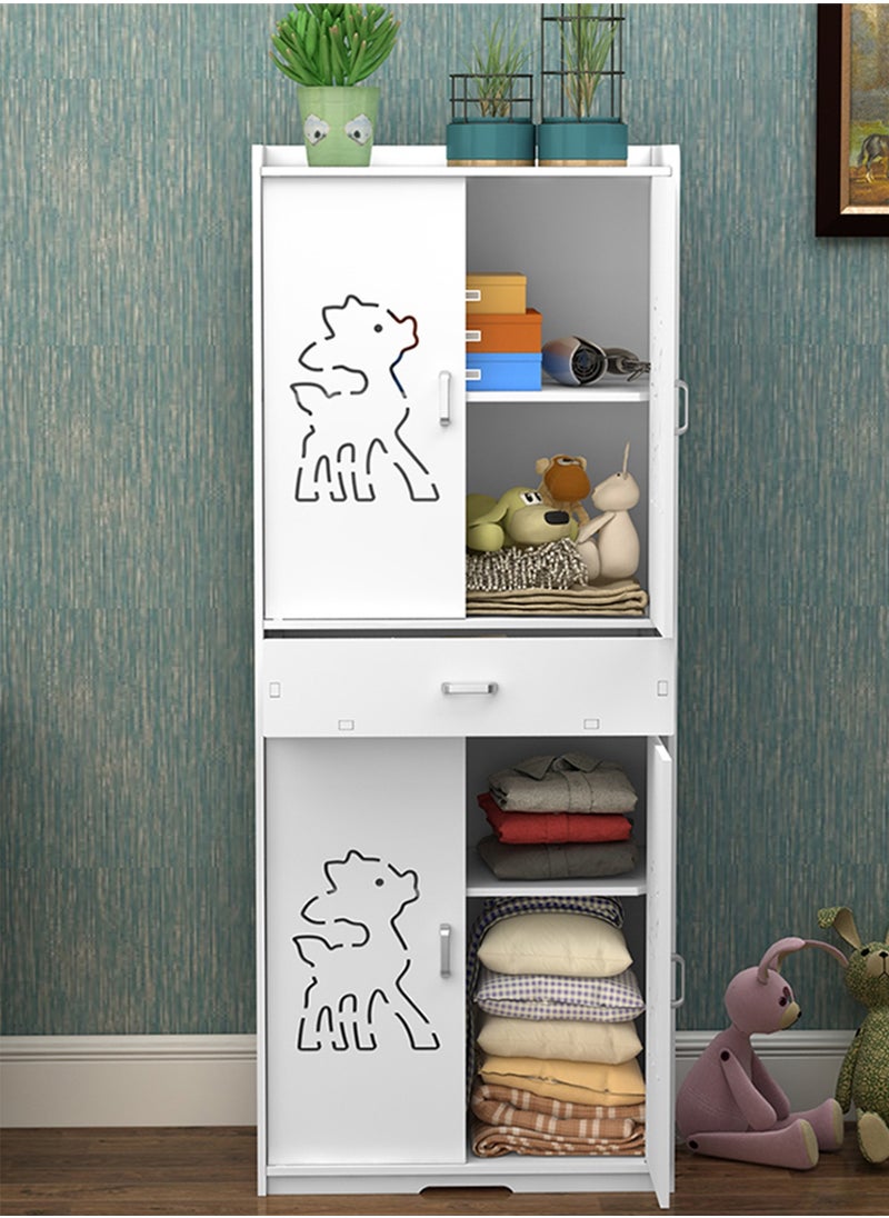 Glanfen - Multi-layer Waterproof Storage Rack Large Volume Storage Cabinet For Bathroom Easy To Install Cute Fawn Style - Image 1