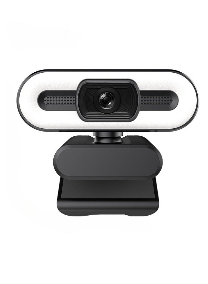 AROAQ 4K Webcam with Light, HD Auto Light Correction Web Cam with Adjustable FOV, HDR-Enabled Gaming Webcam with Ring Light for Teams, Zoom, Pc/laptop/mac/desktop, (4K) - Image 1