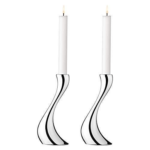 Georg Jensen Cobra Medium Candle Holder Set of 2 - Image 1