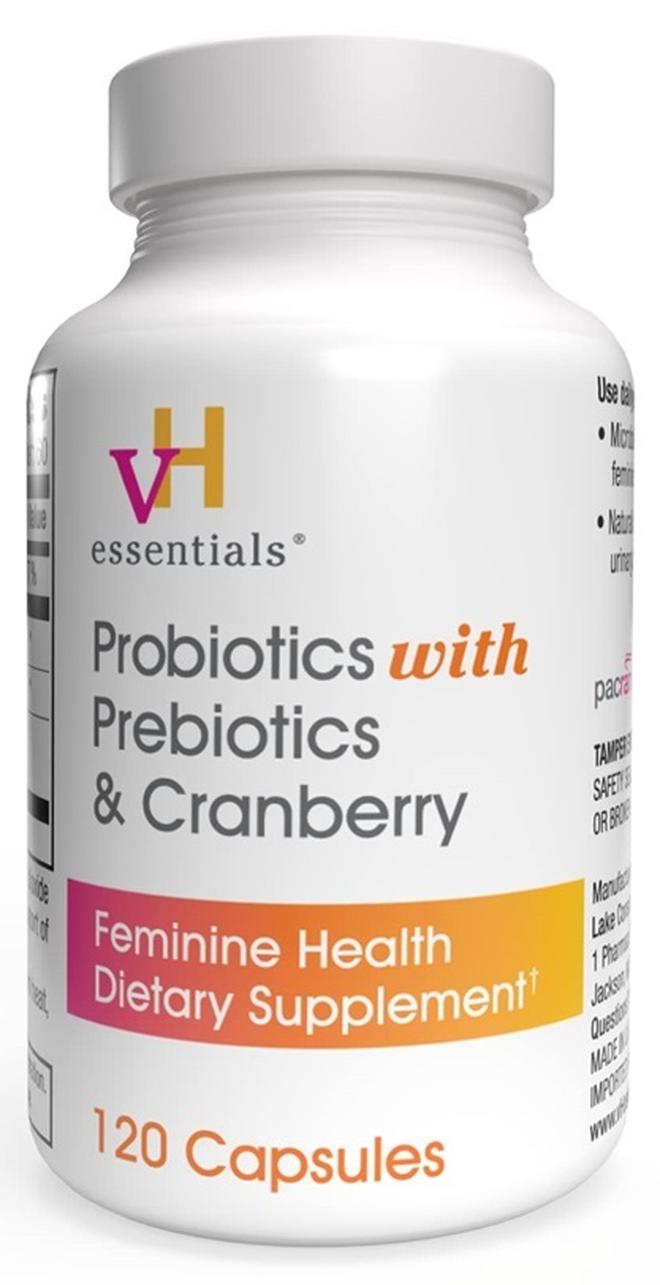 vH Essentials Probiotics with Prebiotics and Cranberry 120 Capsules Packaging may vary - Image 4