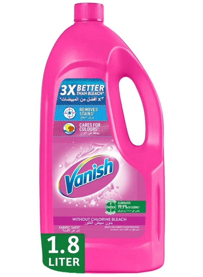 Vanish Fabric Stain Remover Liquid Multi Use 3X Better Chlorine Bleach Free 1.8L 1.8Liters - Image 1