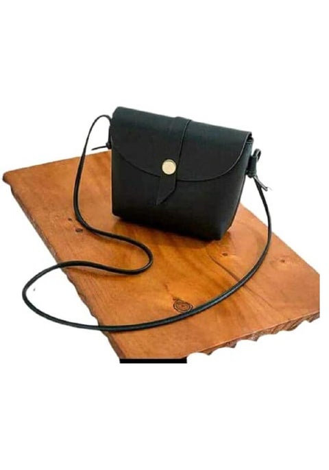 Casual Cross Leather Bag-Brand Stores - Black
