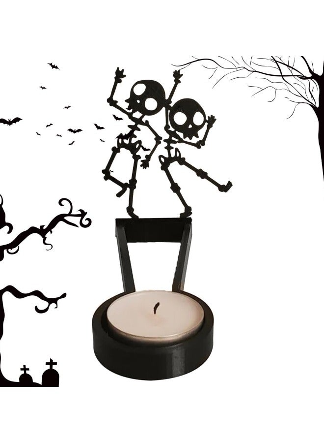 CCOVERY Funny Silhouette Tea Light Candle Holder, Shadow Magnification Caster Candlestick, Holiday Atmosphere Candle Stands - Image 5