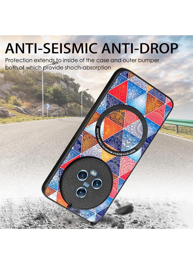 Zaboon Case For Honor Magic5 Colored Drawing Leather Skin Magnetic Back Cover Phone Case - Image 5