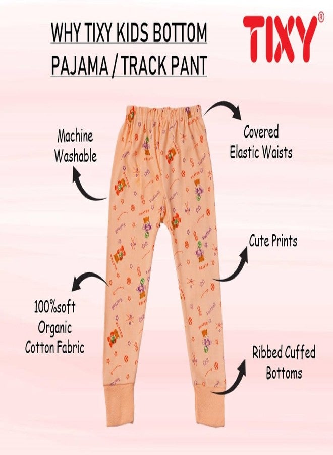 TIXY Kids Baby Boys & Girls Printed Cotton Pajama/Pajami Bottom Pants with Rib/Grip for Infant & Toddlers- (Light/Dark) Multicolor (Pack of 6) - Image 5