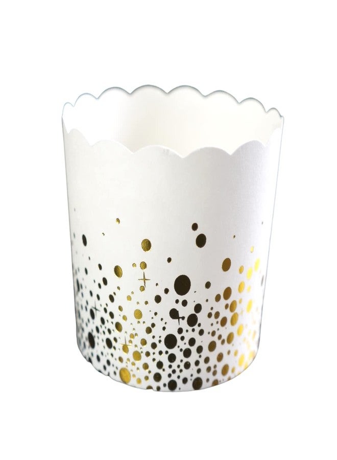 BAKE-IN-CUP 50-Pack Paper Baking Cups, Greaseproof Disposable Cupcake Muffin Liners (Large, Gold Confetti - Image 3
