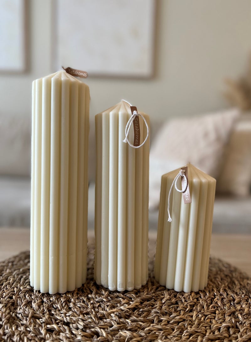 Alwaha pillar candle (set of 3) - Image 1