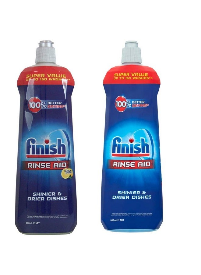 Finish - Finish Rinse Aid Regular & Lemon Combo 800ml - Image 1