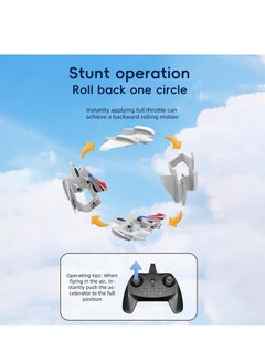 KASTWAVE RC Plane, Remote Control Airplane, 3 in 1 Water Land Air RC Airplane, 2.4GHz 2CH RC Aircraft, RC Glider with Gyroscope and Stunt Flying, RC Plane Toy Gift for Kids & Adults, for Beginners, 2 Batteries  - Image 3