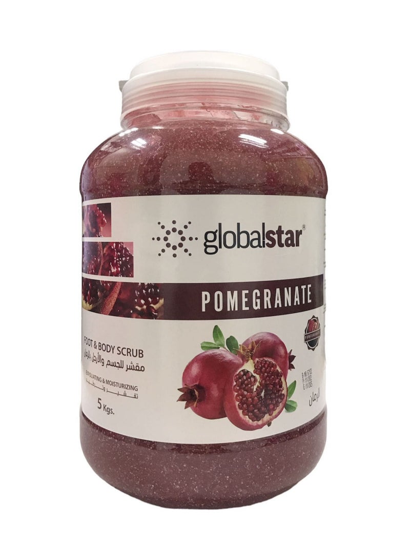 Global Star جل exfoliating للجسم والقدم من Globalstar برائحة الرمان 5 كجم