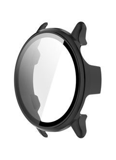 ماركة غير محددة 1 زجاج + حالة حماية الكمبيوتر حالة الزجاج ، ومناسبة ل 6 غارمين Vivoactive كامل الشاشة الواقية من الصدمات فيلم حماية الغطاء ، متوافق مع حالة Vivoactive6 ( أسود )  - Image 2