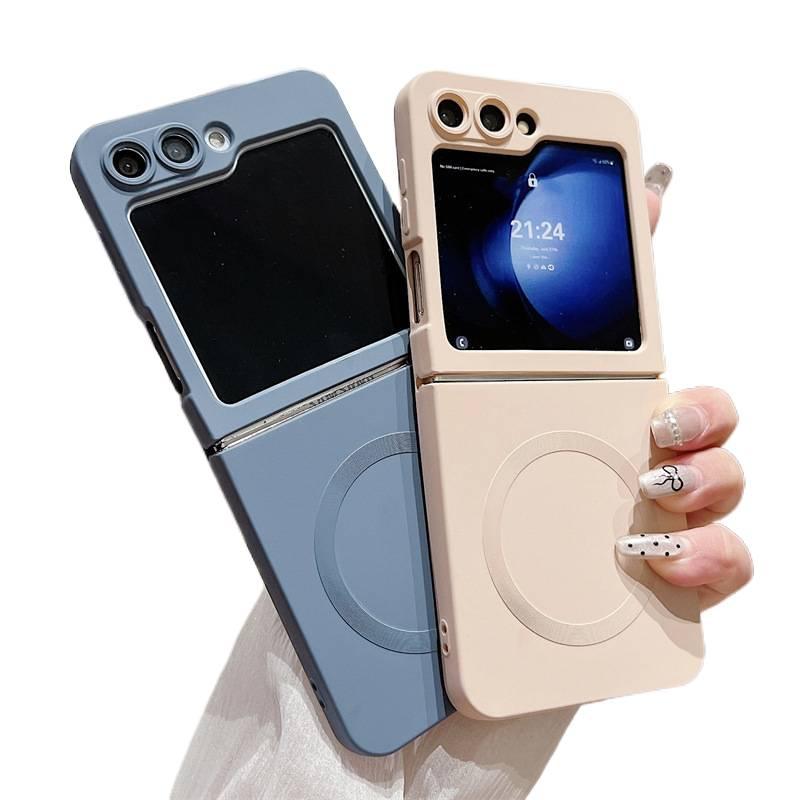 MagSafe Case | Shockproof Cover for Samsung Galaxy Z Flip 4 | Drop Protection | Strong Magnetic | Black - Image 2