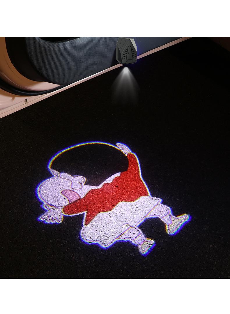 Loquat 2-Piece LED Car Door Cartoon Dynamics Projector Shadow Light Set - Image 3