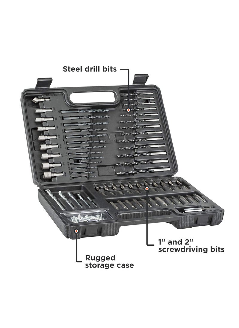 BLACK+DECKER BLACK+DECKER Drill Bit Set/Screwdriver Bit Set Combo, 109-Piece (BDA91109)  - Image 2