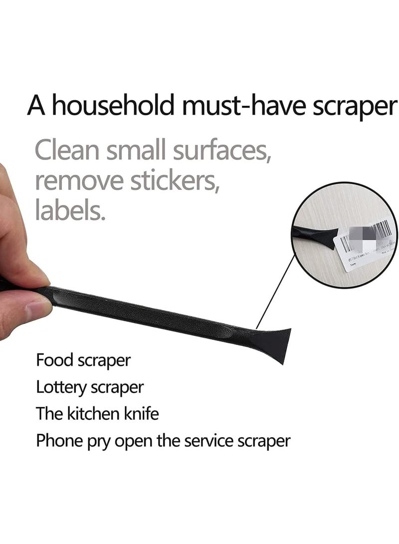 SOLARAE Sticker Scraper, Paint Plastic Scraper Carbon Fiber Multi-Purpose Scraper Non-Scratch Cleaning Tool Easy to Clean Small and Narrow Spaces and Gaps, Remove Stickers, Labels, Oil Stains, Dirt 3 Pcs - Image 5