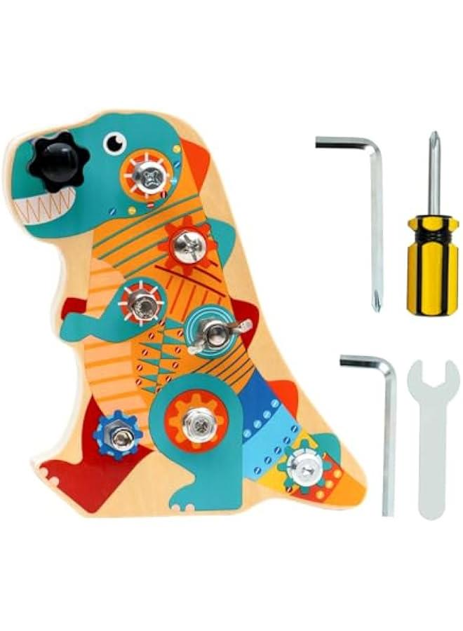 Montessori Wooden Screwdriver Board Set for Toddlers, Preschool Learning Tool Toy, STEM Fine Motor Skills Development Toy for Boys and Girls - Image 1