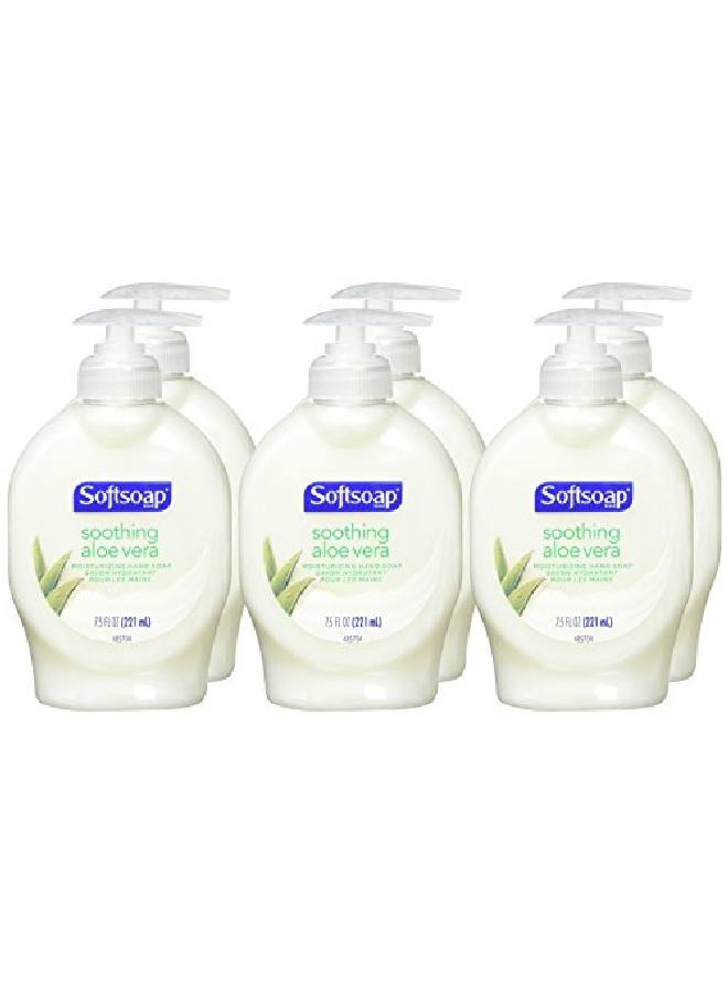 Softsoap Softsoap Moisturizing Liquid Hand Soap Soothing Aloe Vera 7.5 Oz (Pack of 6) - Image 4