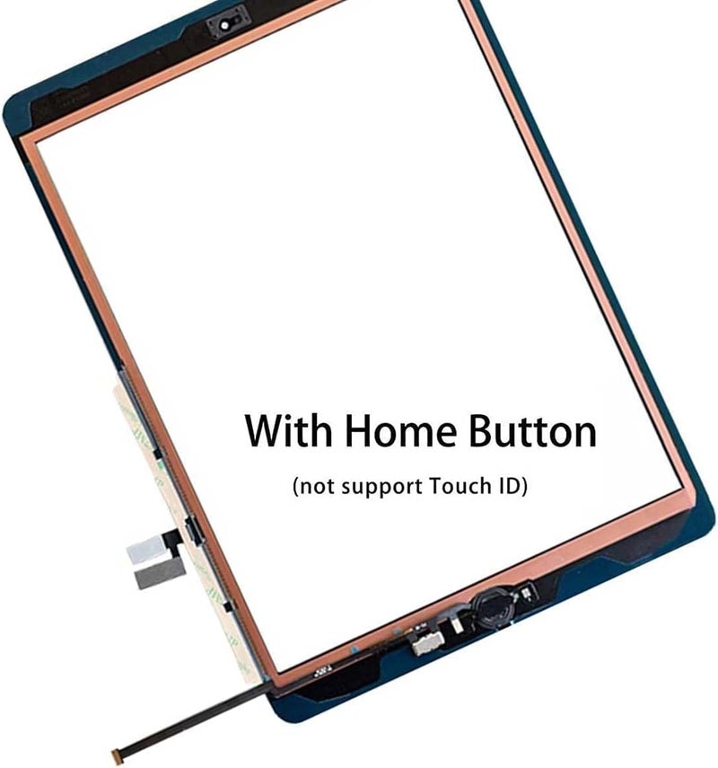 Zentop استبدال شاشة لجهاز iPad 7 الجيل السابع/8 الجيل الثامن زجاج اللمس 10.2" 2019/2020، مجموعة إصلاح لجهاز 7 الجيل 8 الجيل A2197 A2198 A2200 A2270 A2428 A2429 A2430 + زر الصفحة الرئيسية + أدوات - Image 4