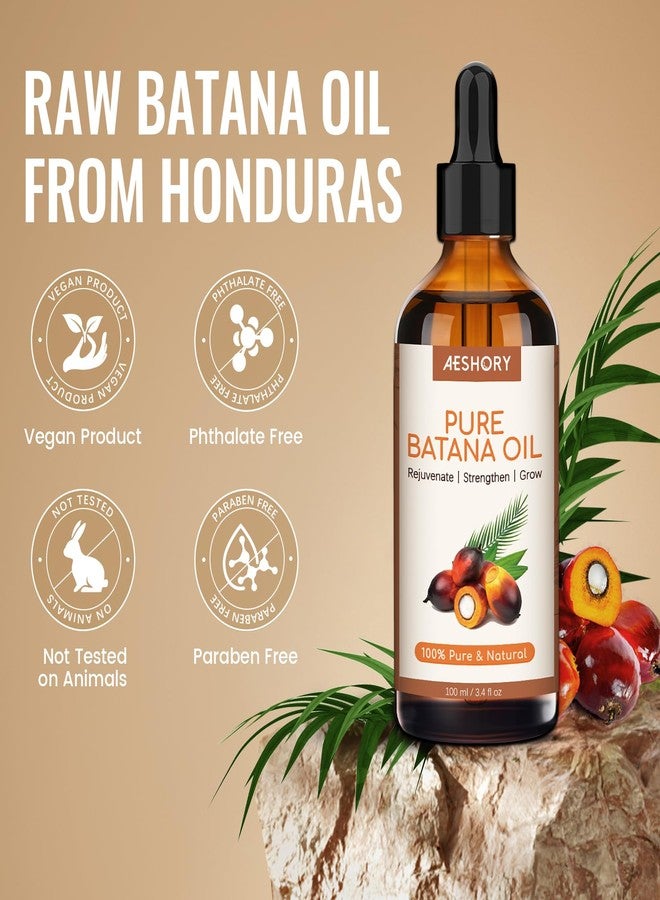 Aeshory Batana Oil for Hair Growth - 100% Pure & Natural Raw Batana Oil from Honduras - Eliminates Split Ends, Enhances Radiance & Nourishment for Hair, 4 fl oz - Image 2
