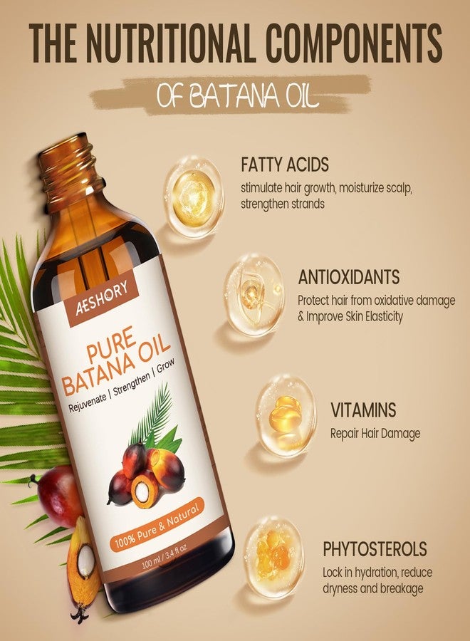 Aeshory Batana Oil for Hair Growth - 100% Pure & Natural Raw Batana Oil from Honduras - Eliminates Split Ends, Enhances Radiance & Nourishment for Hair, 4 fl oz - Image 3
