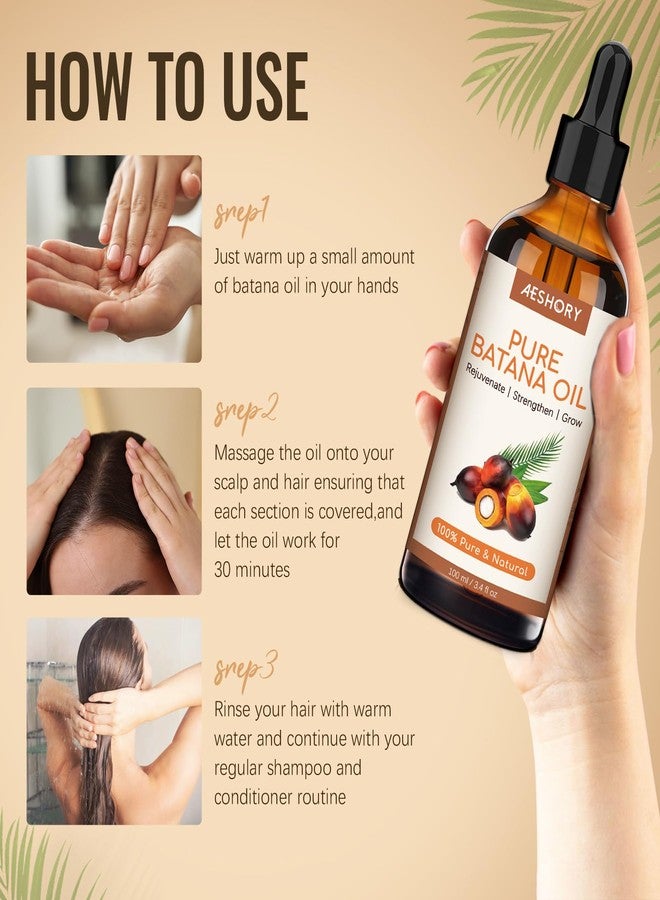 Aeshory Batana Oil for Hair Growth - 100% Pure & Natural Raw Batana Oil from Honduras - Eliminates Split Ends, Enhances Radiance & Nourishment for Hair, 4 fl oz - Image 5