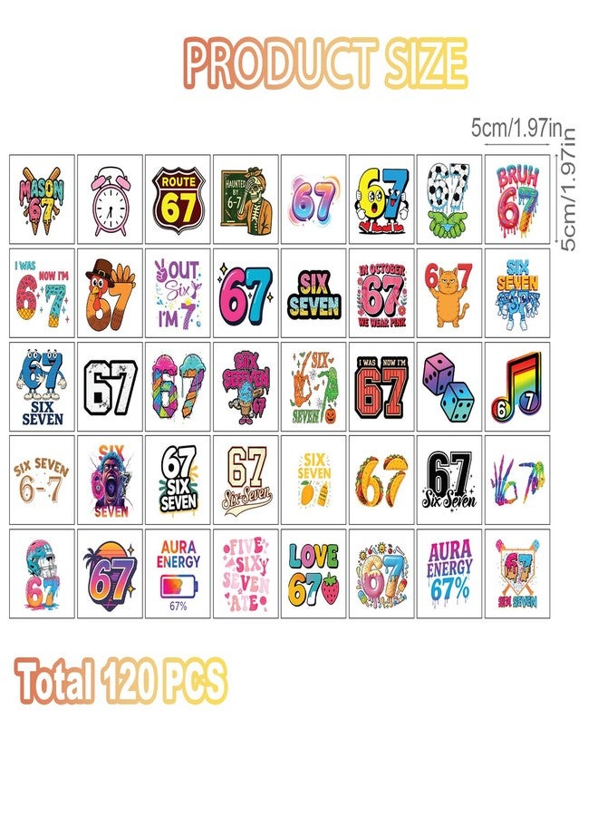 Vozekrod 6 7 party favors,Waterproof Temporary Tattoos for Kids, 120PCS 6 7 Party Decorations, Baseball & Ice Cream Drip Gifts, Smudge-Resistant Fun Tattoos for Teens & Kids - Image 2