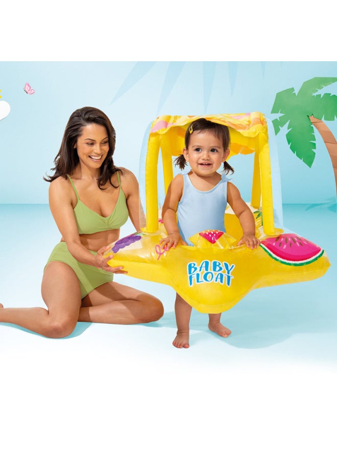 Generic INTEX59586 58221 Children's Swimming Ring Seat Animal Shape Baby Underarm Ring Boys And Girls Swimming Ring-Inside Diameter After Inflation:59380 Sea Sloth (0-8 Years Old)  - Image 4