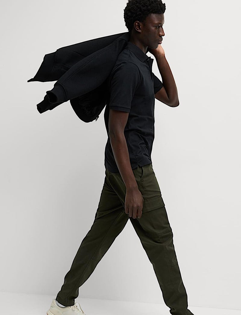 Marks & Spencer The Ultimate Pique Polo Shirt Black - Image 4