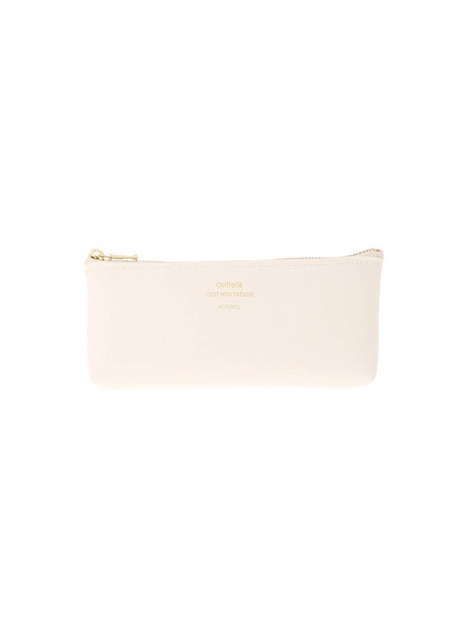 DELFONICS 500222-100 Delphonics QUITTERIE Kitty Pencil Case, White - Image 1
