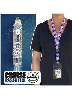 Cruise On Puerto Rico Flag Lanyard [2-Pack] Lanyards With Id Holder, Key Ring & Retractable Reel For Cruises And Travel In 2024 & 2025  - Image 2