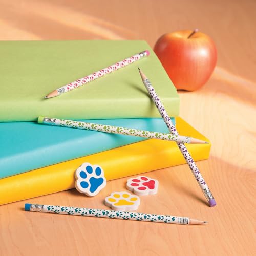 Fun Express Pawprint Erasers - 24 Pieces - Educational and Learning Activities for Kids - Image 2