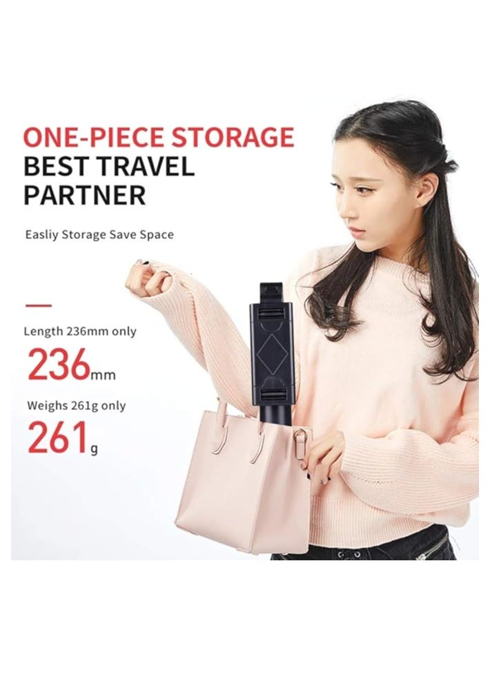 Fomoyi Bluetooth Selfie Stick Tripod,3 in 1 Extendable and Portable Selfie Stick with Detachable Wireless Remote for Travel, Compatible with iPhone/Samsung/Huawei and More - Image 3