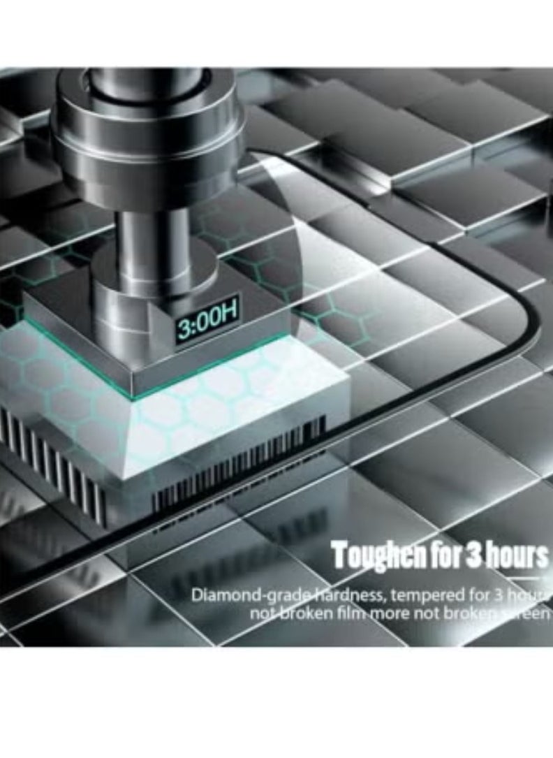 راكسوم مجموعة من 3 واقيات شاشة زجاجية مقواة شفافة لهاتف آيفون 13 ميني (5.42 بوصة) - تغطية كاملة - مقاومة للخدوش والتجسس - عالية الدقة - Image 3