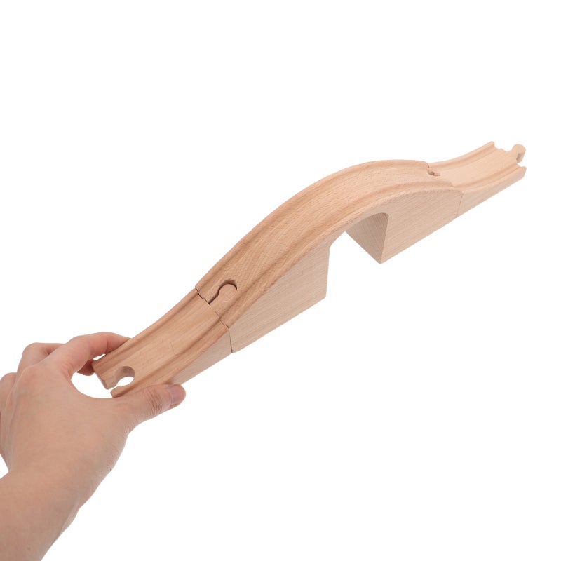 🧸 مجموعة توسيع خشبي لجسر القطار للعب الداخلي ١ مجموعة - Image 4