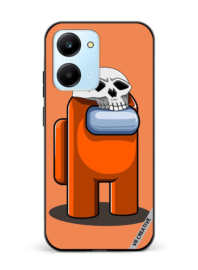 Protective Case Cover For Honor Play7T Orange Game Among Us In Halloween Design Multicolour