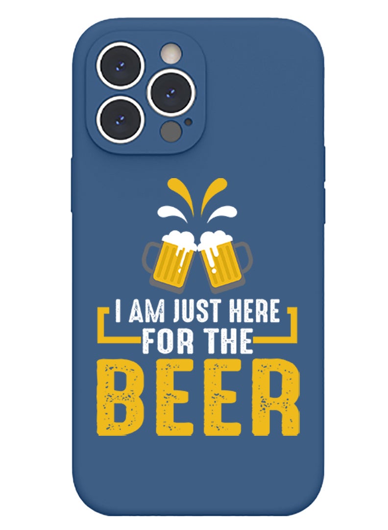 Theodor Protective Slim Fit Case Liquid Silicone Cover with Full Body Protection Anti-Scratch Shockproof Case For iPhone 14 Pro Max Blue  - highly motivated  copy - Image 1