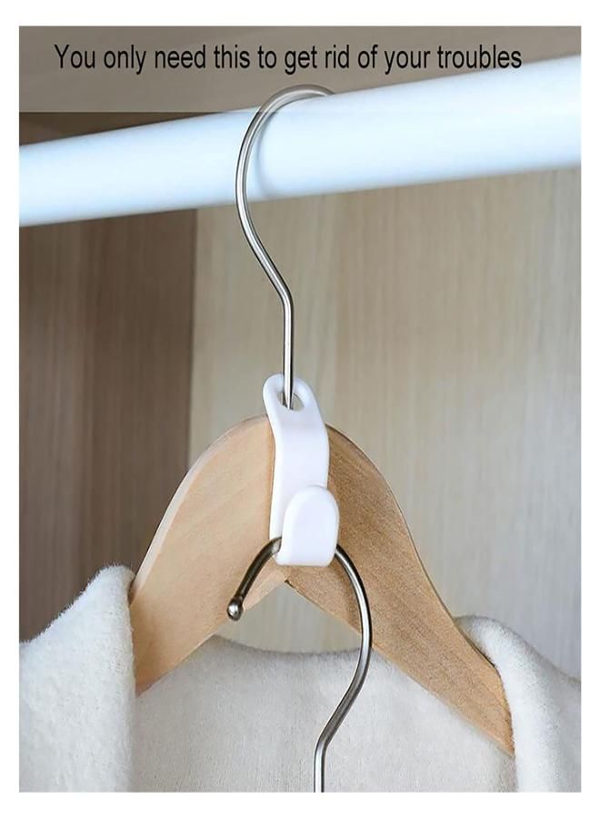 Space-Saving Hanging Hooks - Set of 20 Multi-Layer Coat Hangers for Wardrobe - Clothes Hangers for Closets - Closet Organizer - for Hanging Robes, Items, and Hanging Garments from KataKeet Store  - Image 5
