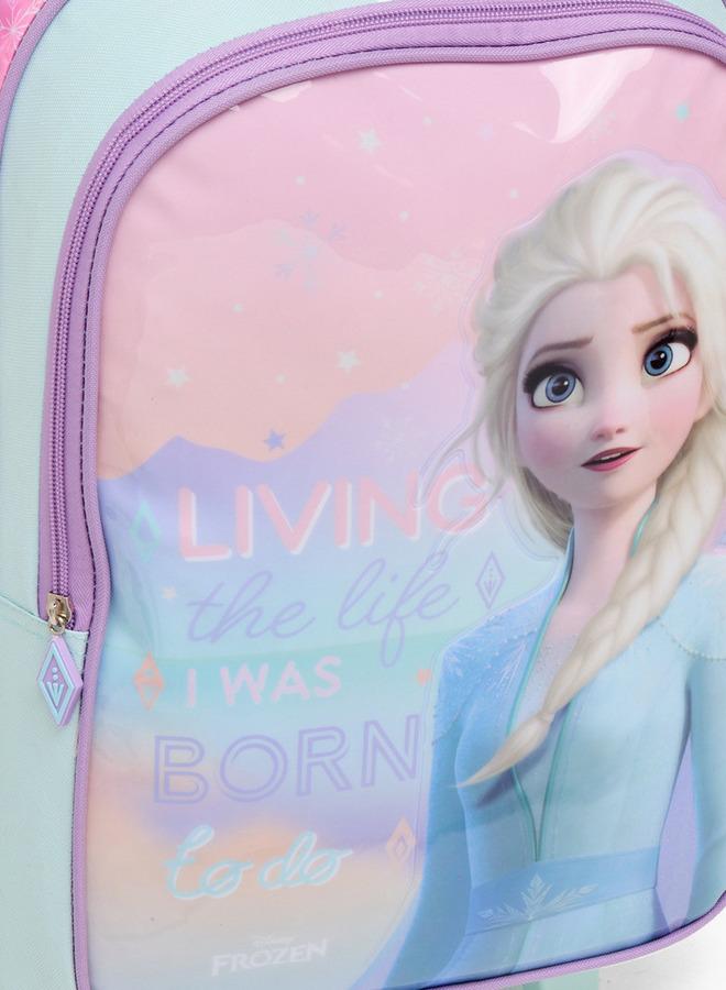 Disney Frozen 5-Piece School Trolley Bag Set For Kids 13+ Years With Lunch Box And Bottle - Image 5