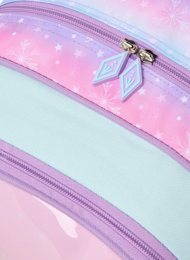 Disney Frozen 5-Piece School Trolley Bag Set For Kids 13+ Years With Lunch Box And Bottle - Image 4
