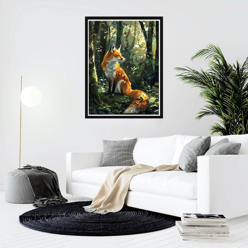 Bimkole Paint by Numbers Kit for Adults Beginner Fox, DIY Oil Painting Kit on Canvas with Paintbrushes and Acrylic Pigment, for Paint by Numbers for Beginner, for Home Wall Decor (16x20Inch) wB962 - Image 2