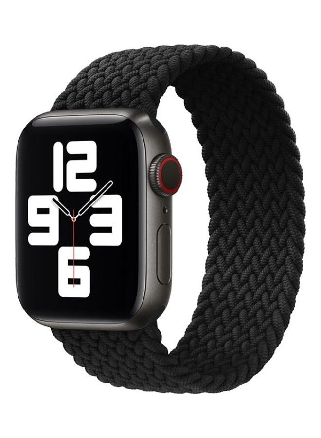NIBEMINENT Replacement Band For Apple Watch Series 6/SE/5/4 40mm/3/2/1 38mm Black - Image 2